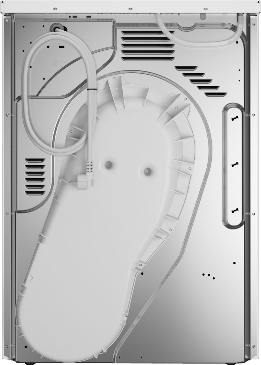 Asko Logic Tørretumbler T408HD.W BK070, Fritstående, Front-læsning, Varmepumpe, Hvid, Knapper, Dreje, Højre billede 2