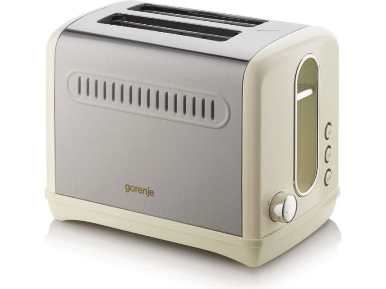Gorenje T1100CLI - Brødrister - 2 skive - 2 Holdere - champagnefarvet billede 3