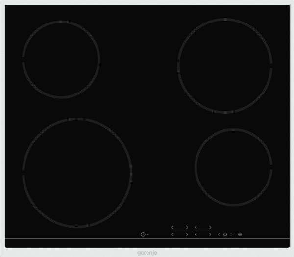 Gorenje ECT641BX, Sort, Indbygget, 60 cm, Keramisk, Keramisk, 4 zone(s)