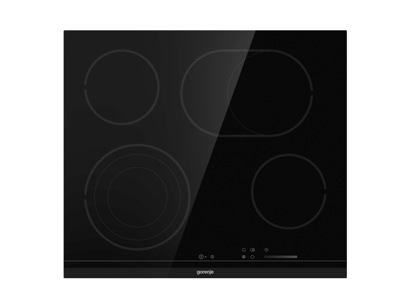 Gorenje ECS646BCSC, Sort, Indbygget, Keramisk, Keramisk, 4 zone(s), 4 zone(s)