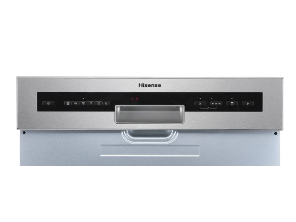 Hisense HI620D10X, Delvist indbygget, Fuld størrelse (60 cm), Aluminium, Knapper, 14 kuverter, C