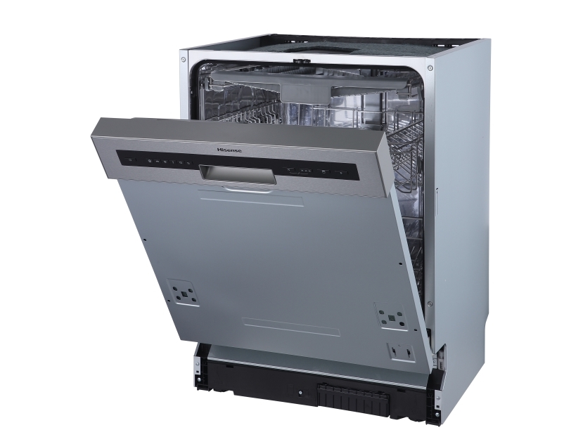 Hisense HI620D10X, Delvist indbygget, Fuld størrelse (60 cm), Aluminium, Knapper, 14 kuverter, C