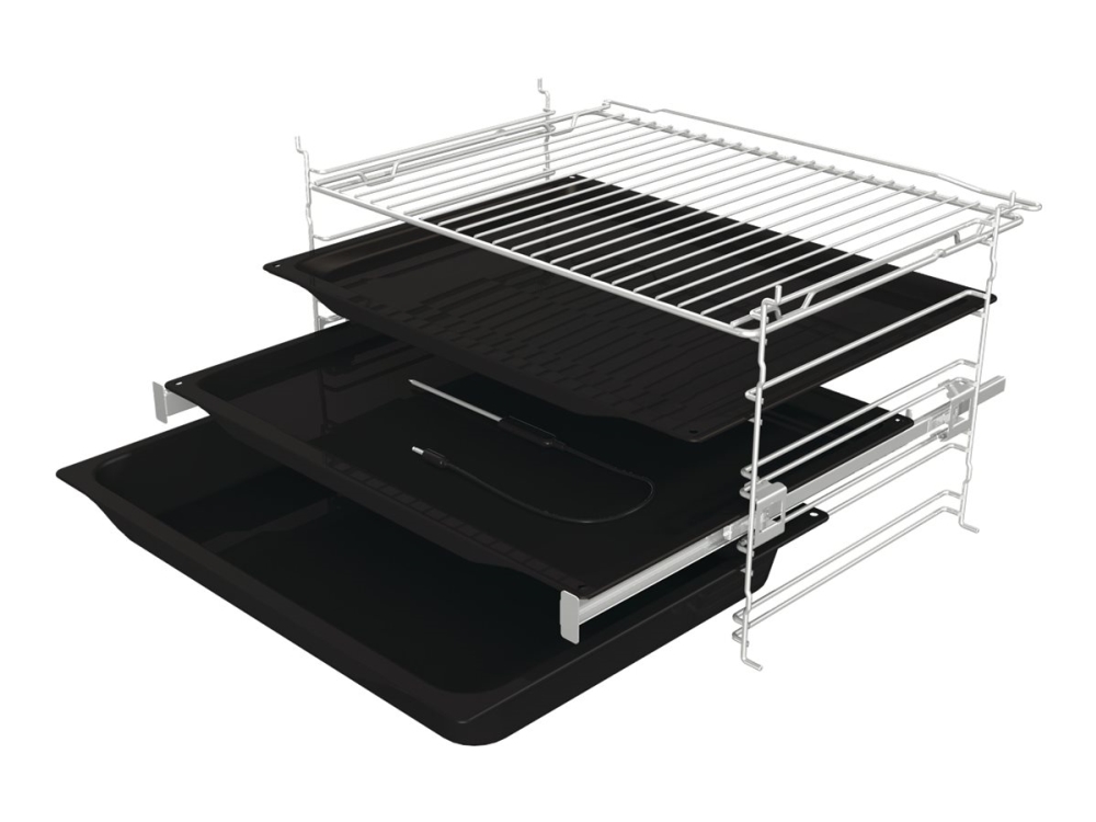 Gorenje Advanced BPS6747A06BG - Ovn - til indbygning - niche - bredde: 56 cm - dybde: 55 cm - højde: 59 cm - Klasse A+ - sort