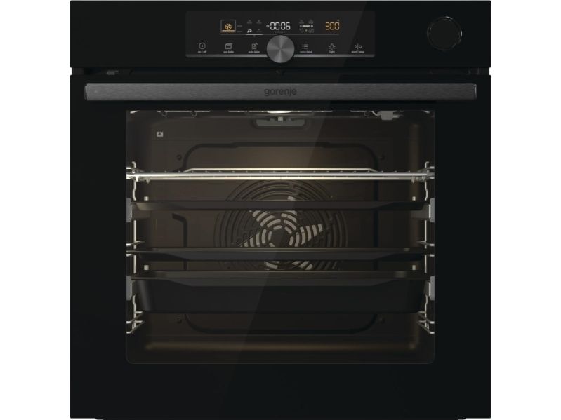 Gorenje Advanced BPSA6747A08BG - Ovn - med dampfunktion - til indbygning - niche - bredde: 56 cm - dybde: 55 cm - højde: 59 cm - med selv-rengøring - Klasse A+ - sort