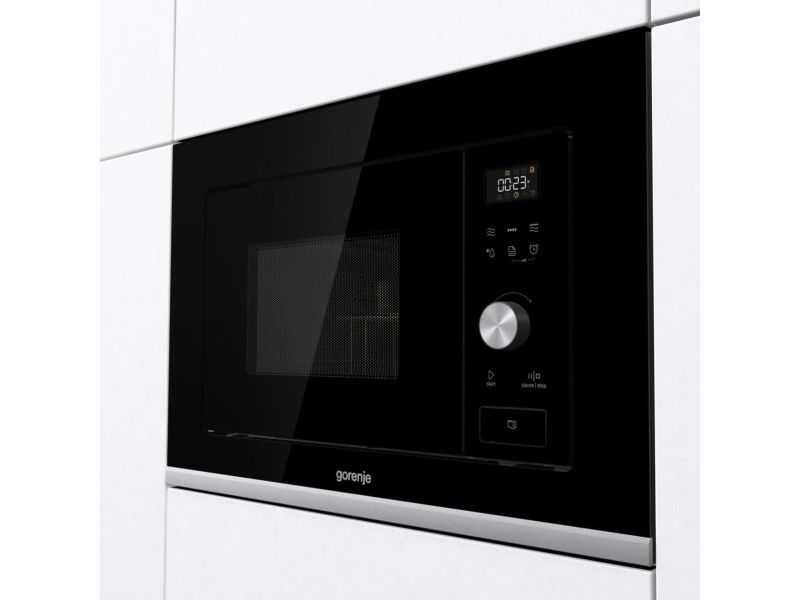 Gorenje BMX201AG1BG, Indbygget, Grill mikroovn, 20 L, 800 W, Indbygget skærm, LED