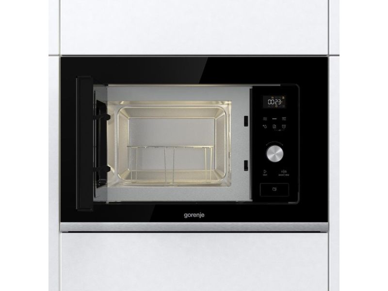 Gorenje BMX201AG1BG, Indbygget, Grill mikroovn, 20 L, 800 W, Indbygget skærm, LED
