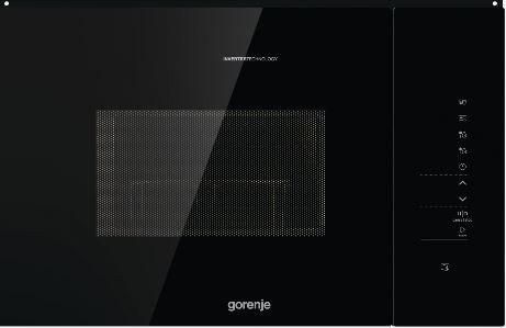 Gorenje BMI251SG3BG - Mikrobølgeovn med grill - til indbygning - 25 liter - 900 W - sort billede 2