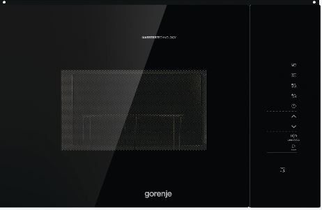 Gorenje BMI251SG3BG - Mikrobølgeovn med grill - til indbygning - 25 liter - 900 W - sort