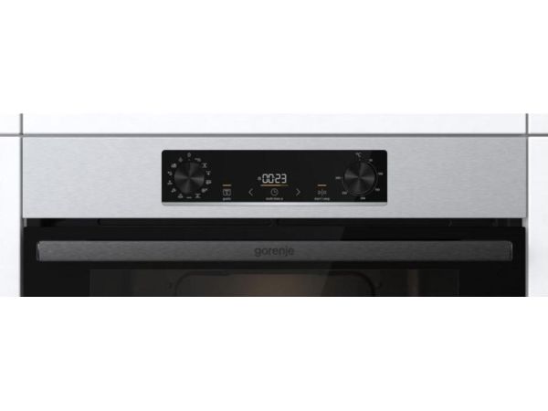 Gorenje BOSB6737E06X indbygningsovn — rustfrit stål, varmluft/multifunktion, 71 L, touchbetjening, pyrolytisk selvrens billede 4