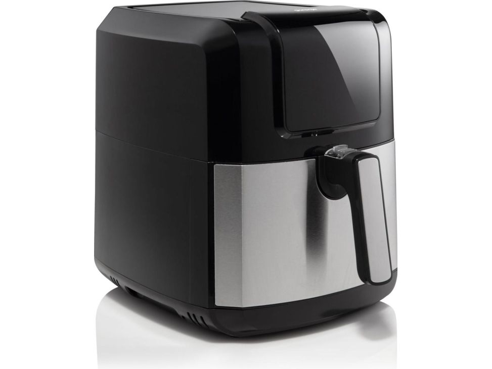 Gorenje AF1700DB, Varmluftsteger, 5 L, 80 °C, 200 °C, Enkelt, Sort, Metallic