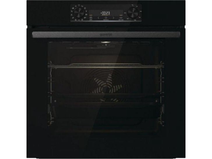 Gorenje Essential BOS6737E06FBG - Ovn - med dampfunktion - til indbygning - niche - bredde: 56 cm - dybde: 55 cm - højde: 59 cm - med selv-rengøring - Klasse A - sort billede 3