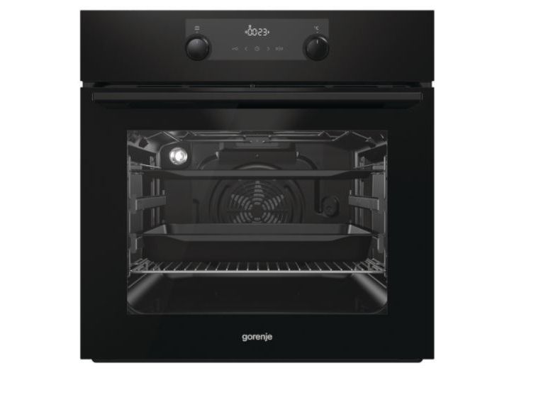 Gorenje BOS6737E13FBG, Stor, Elektrisk ovn, 77 L, 300 °C, Teleskopisk hyldesystem, AquaClean billede 2