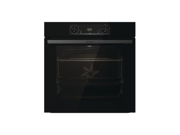 Gorenje BOS6737E13FBG, Stor, Elektrisk ovn, 77 L, 300 °C, Teleskopisk hyldesystem, AquaClean