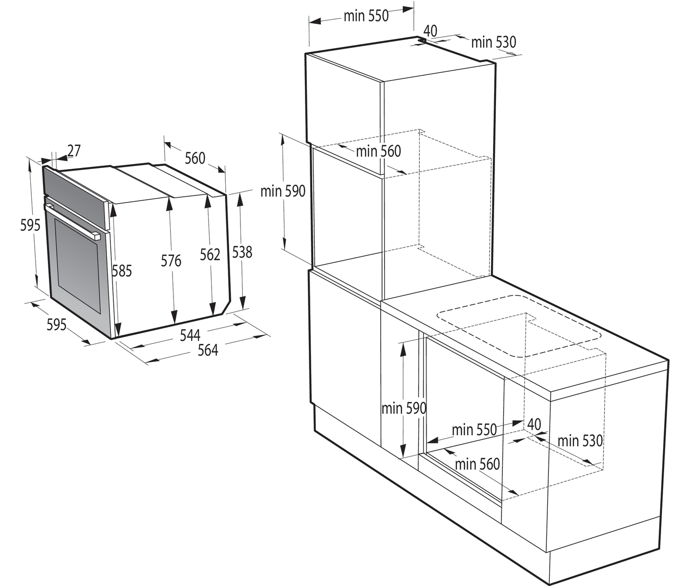 Gorenje BPS6737E22B Indbygningsovn billede 4