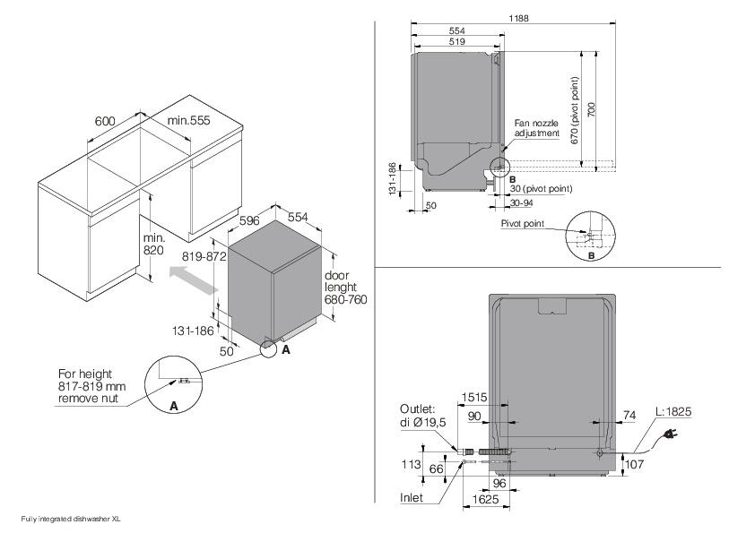 Asko DFI544D Fuldt Integrerbar billede 5