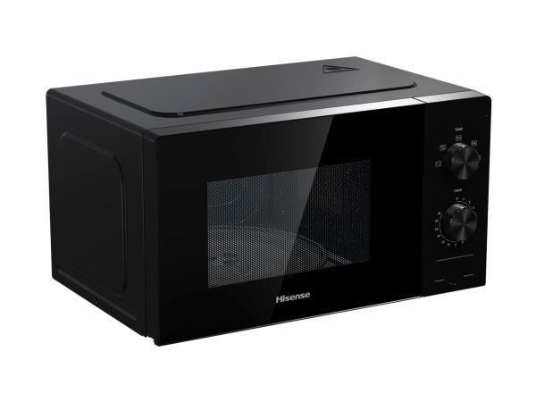 Hisense H20MOBP1, Bordplade, Solo mikroovn, 20 L, 700 W, Dreje, Sort billede 4