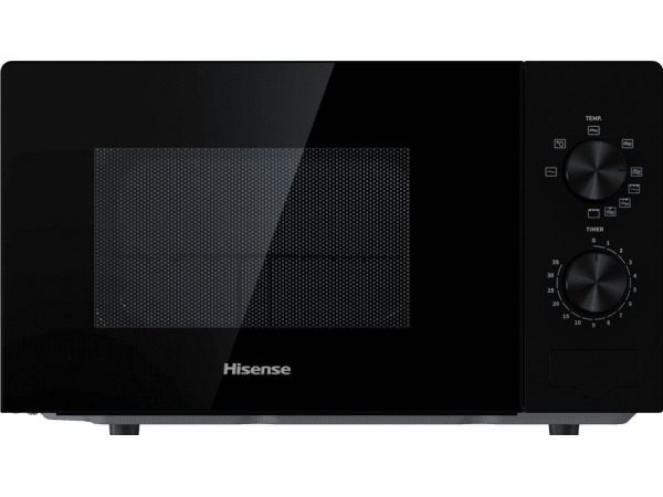 Hisense H20MOBP1, Bordplade, Solo mikroovn, 20 L, 700 W, Dreje, Sort billede 2
