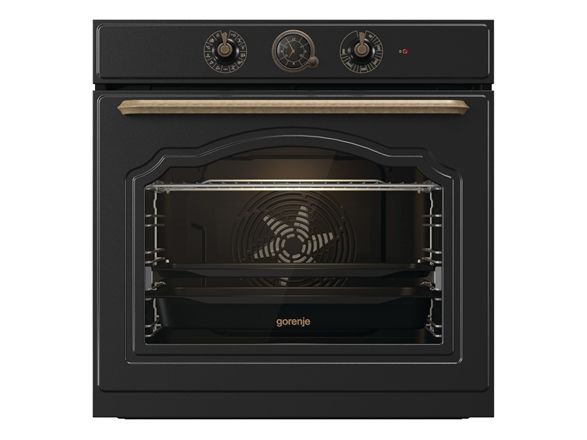 Gorenje BOS67372CLB, Stor, Elektrisk ovn, 77 L, 3500 W, 77 L, 300 °C