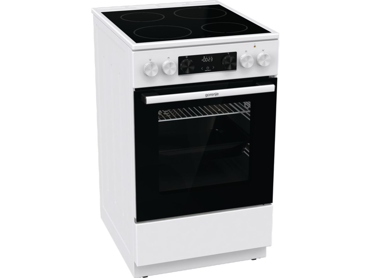 Gorenje Advanced GEC5C41WG - Komfur - fritstående - bredde: 50 cm - dybde: 59.4 cm - højde: 85 cm - med selv-rengøring - hvid billede 3