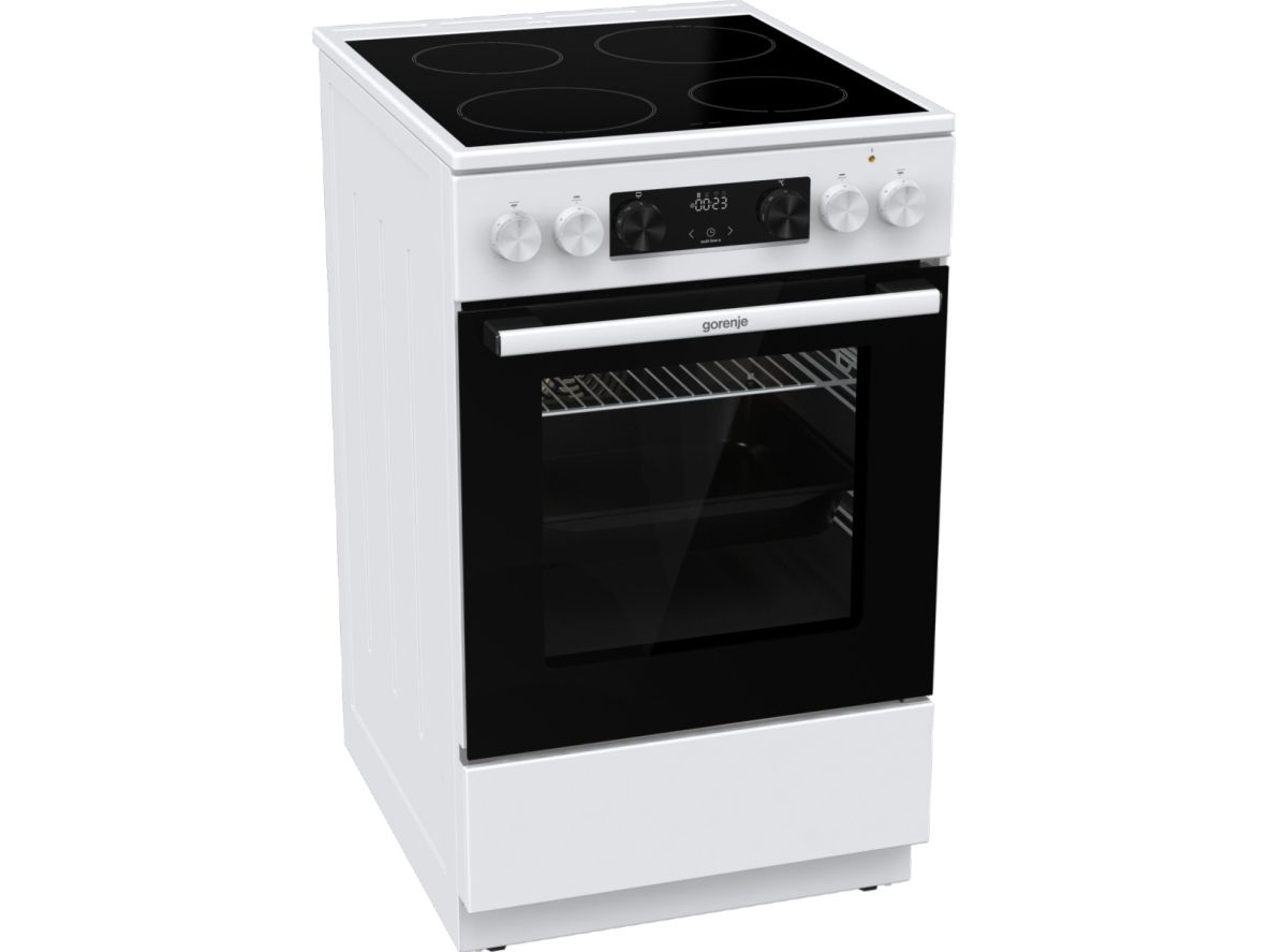 Gorenje Advanced GEC5C41WG - Komfur - fritstående - bredde: 50 cm - dybde: 59.4 cm - højde: 85 cm - med selv-rengøring - hvid billede 4