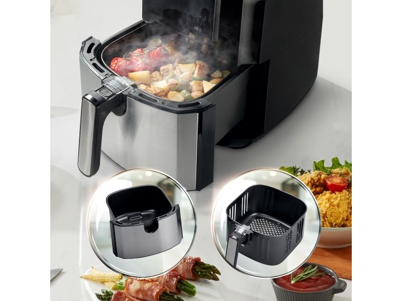 Hisense H06AFBS1S3, Varmluftsteger, 5 L, 80 °C, 200 °C, Enkelt, Sort