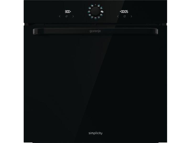 Gorenje BOS6737SYB, Stor, Elektrisk ovn, 77 L, 0 - 300 °C, AquaClean, Indbygget