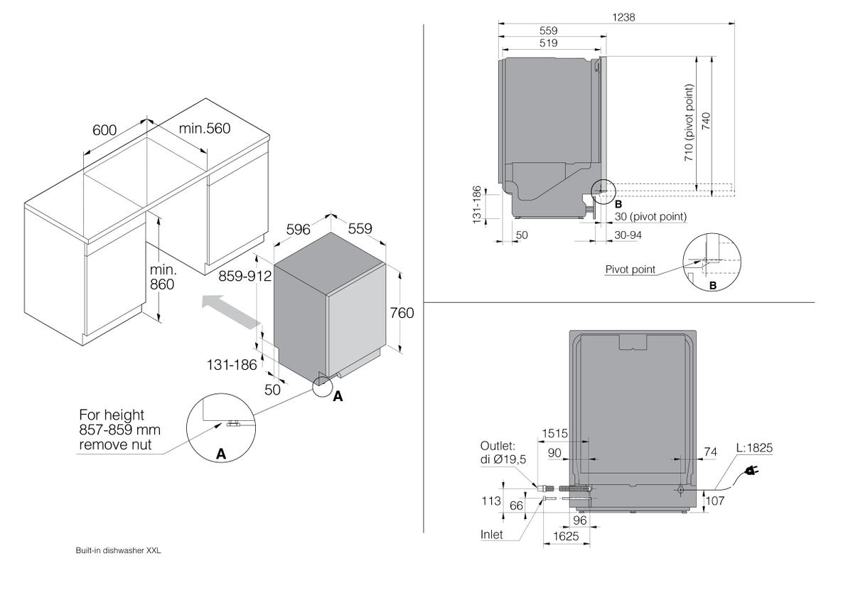 Asko DFI5448DXXL Integrerbar billede 4