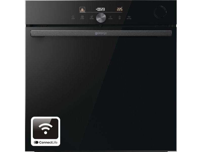 Gorenje BSA6747DGWI, Stor, Elektrisk ovn, 77 L, Infrarød grill, Dampassisteret, 300 °C