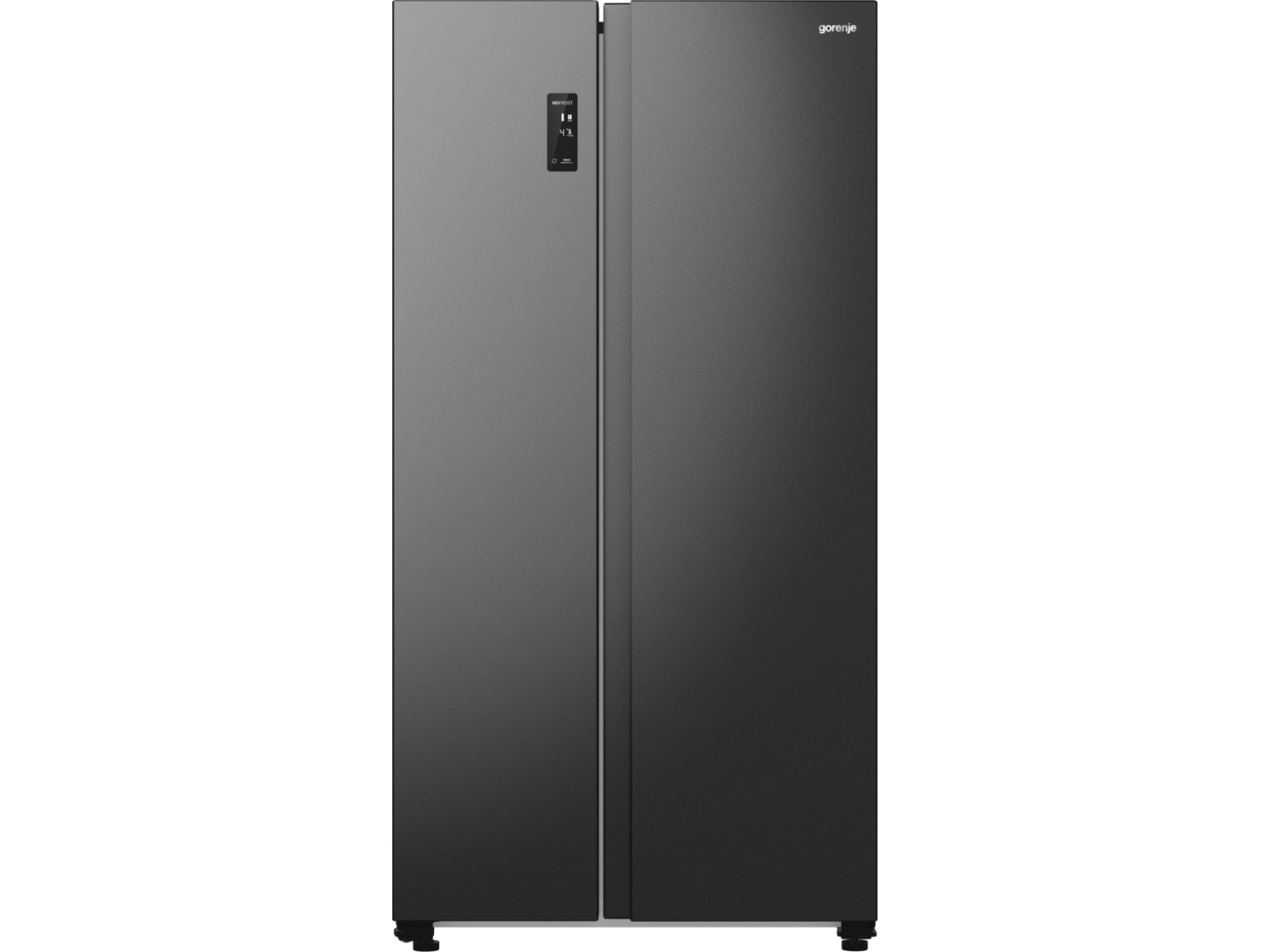 Gorenje Side by side NRR9185EABXL H247B, Fritstående, Amerikansk dør, Sort, Rustfrit stål, 2 dør(e), Berøring, LED