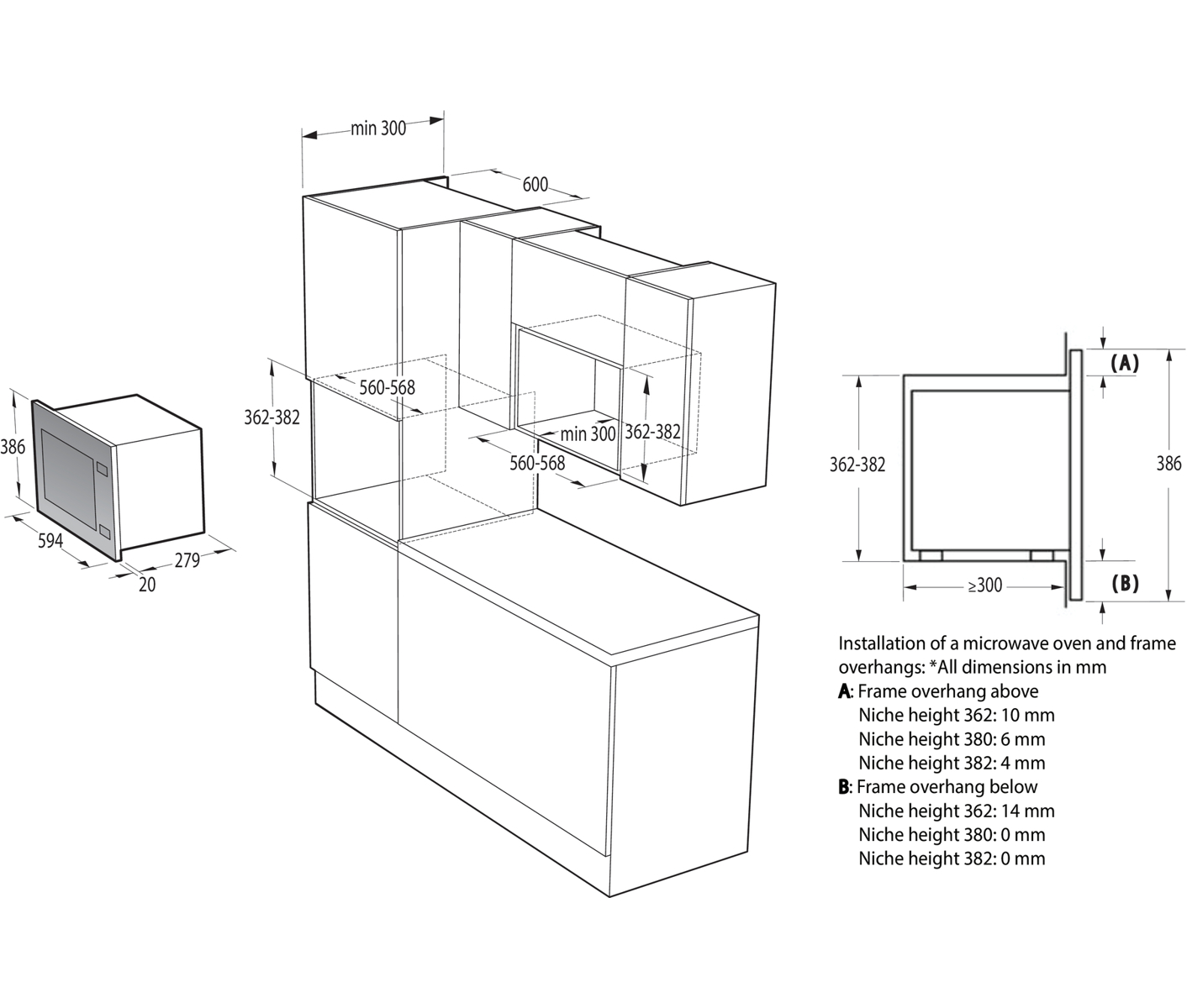 Gorenje BM201SG3BG Mikroovn til indbygning