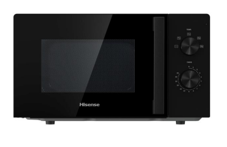 Hisense H20MOBP1HI, Bordplade, Solo mikroovn, 20 L, 700 W, Dreje, Sort