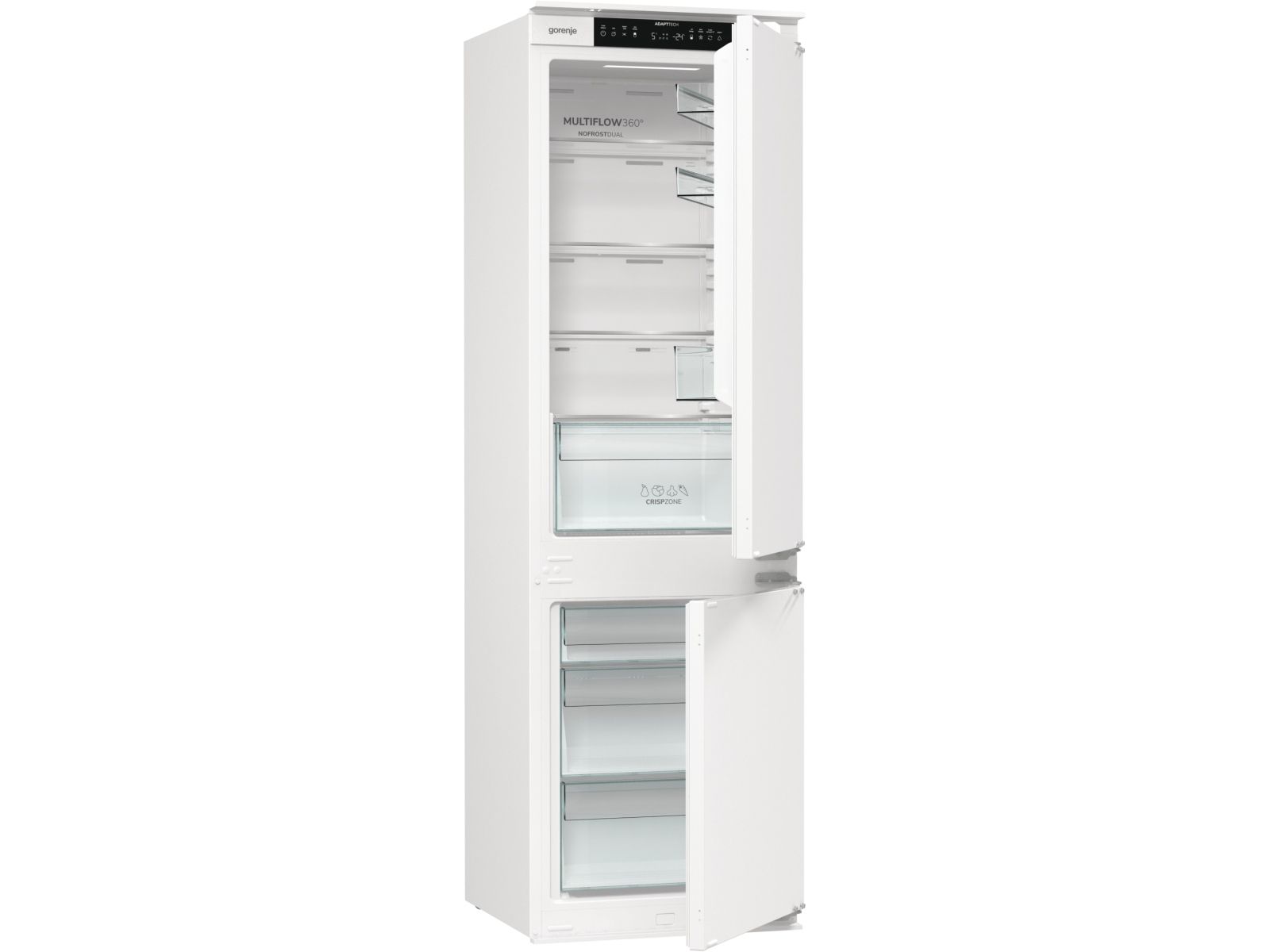 Gorenje NRKI517E41, 252 L, SN-T, 6 kg/24t, E, Frisk zone, aflukke, Hvid billede 2