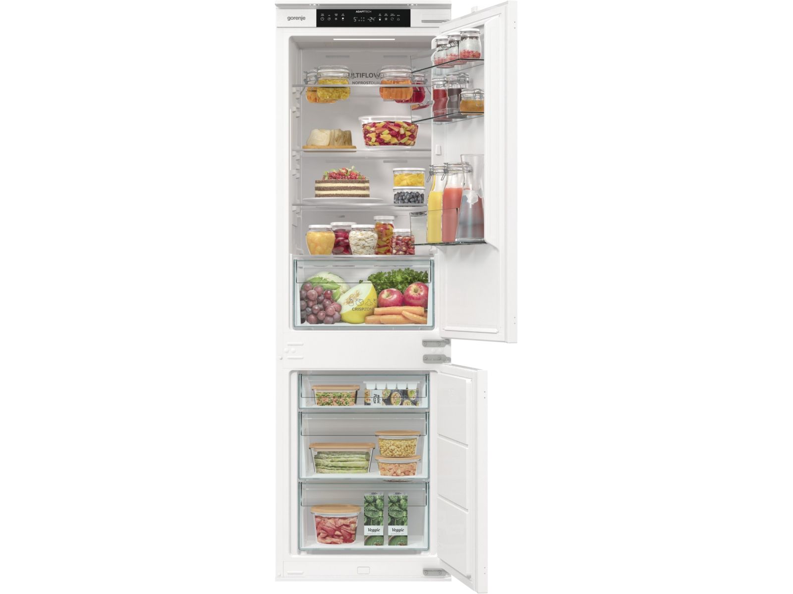 Gorenje NRKI517E41, 252 L, SN-T, 6 kg/24t, E, Frisk zone, aflukke, Hvid billede 4