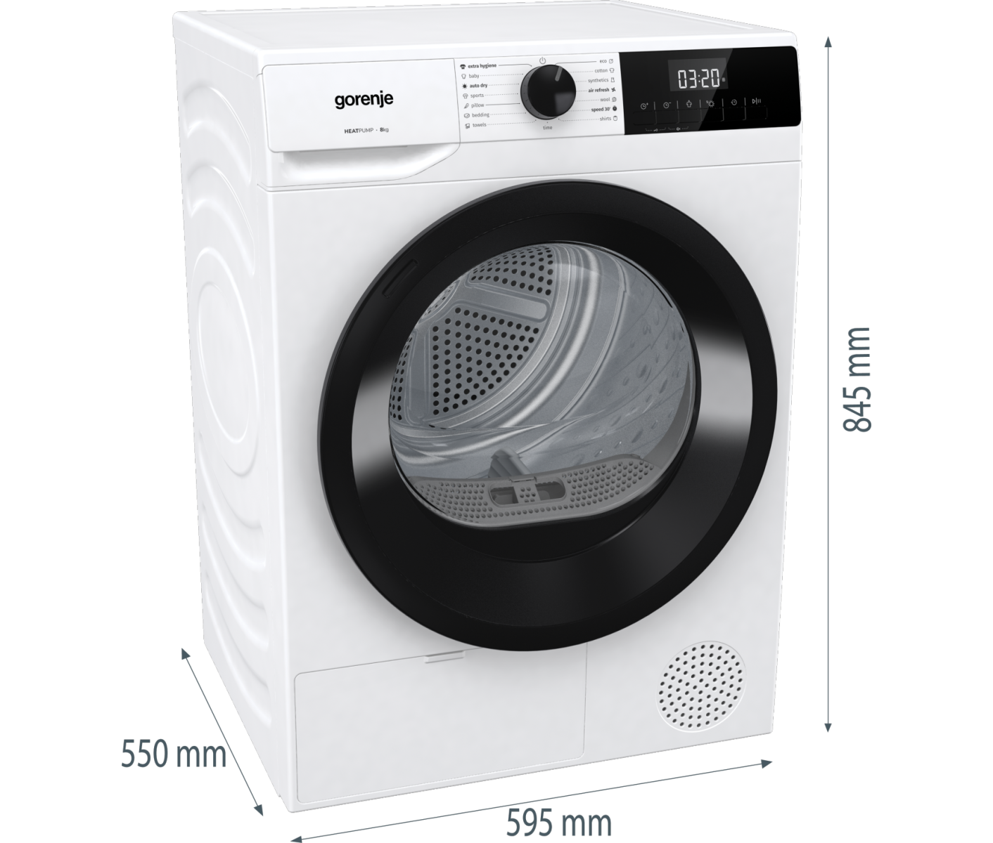Gorenje DHNE82 Kondenstørretumbler billede 5