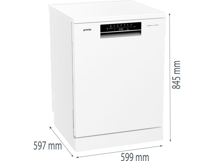 GS643C90W Opvaskestativ med bestikskuffe
