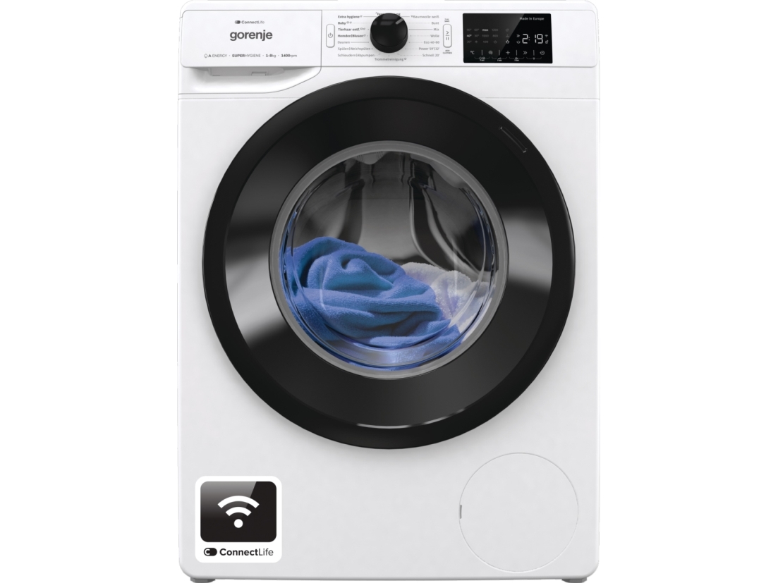 Gorenje - Vaskemaskine - frontbetjening - 8 kg - 1400 rpm
