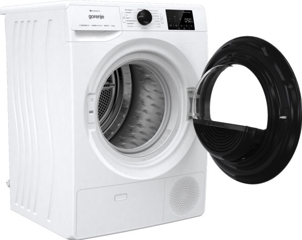 Gorenje DPNE82/GN, Fritstående, Front-læsning, Varmepumpe, Hvid, Dreje, Højre billede 3