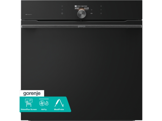 Gorenje B6128B, Stor, Elektrisk ovn, 77 L, 3500 W, 77 L, 0 - 300 °C