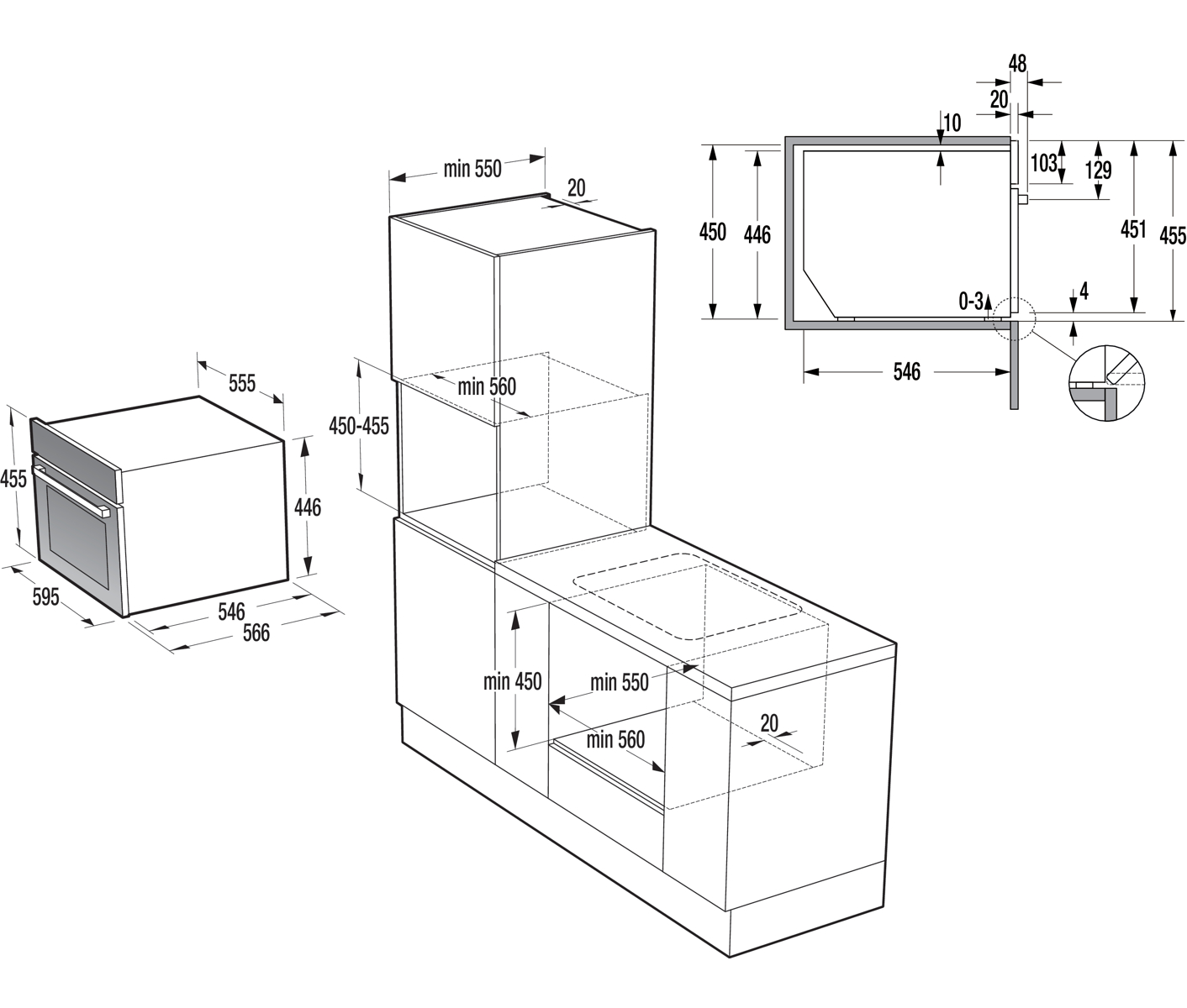 Gorenje BCM4058B  Kombiovn billede 5