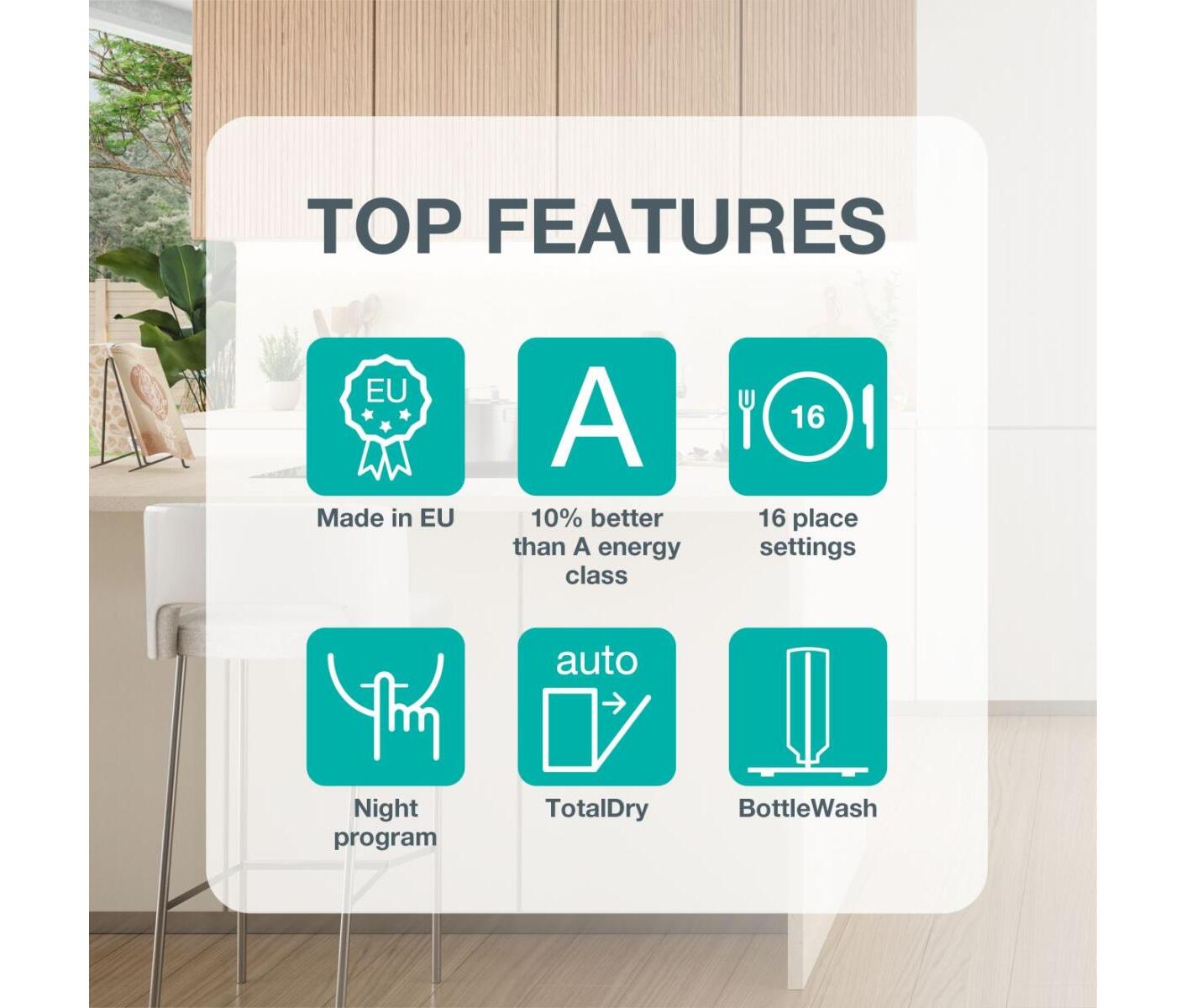 Gorenje GV663A65 Integrerbar Opvaskemaskine billede 6