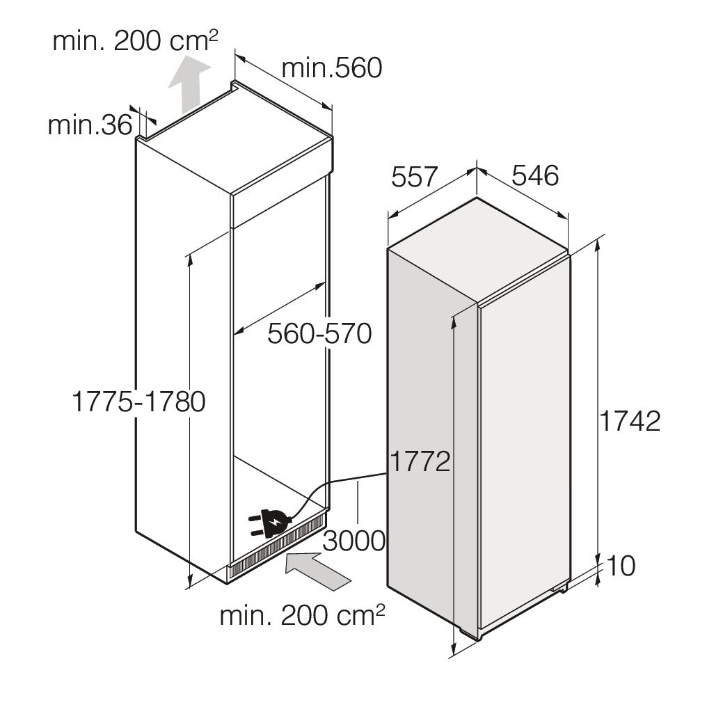 Asko RBR276DND1 Integrerbart Køleskab billede 6