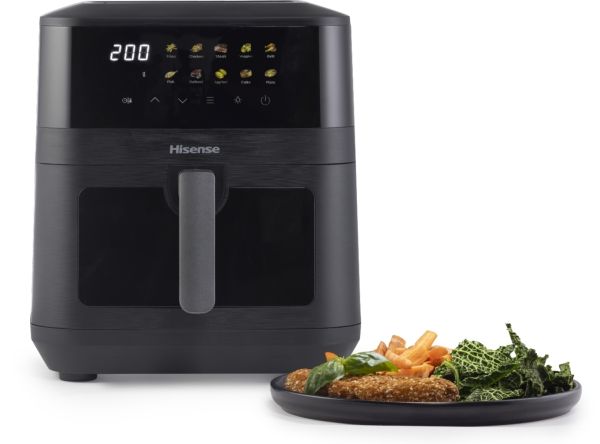 Hisense HAF2100DCD - Varmluftsrister - 7.7 liter - 2100 W - sort