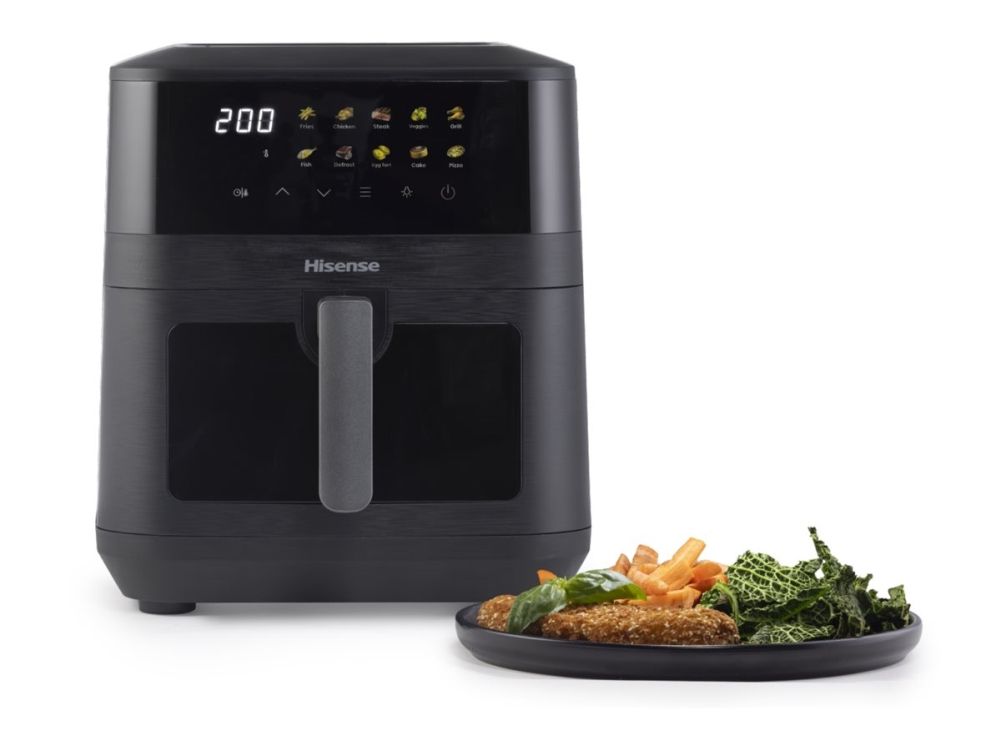 Hisense HAF2100DCD - Varmluftsrister - 7.7 liter - 2100 W - sort