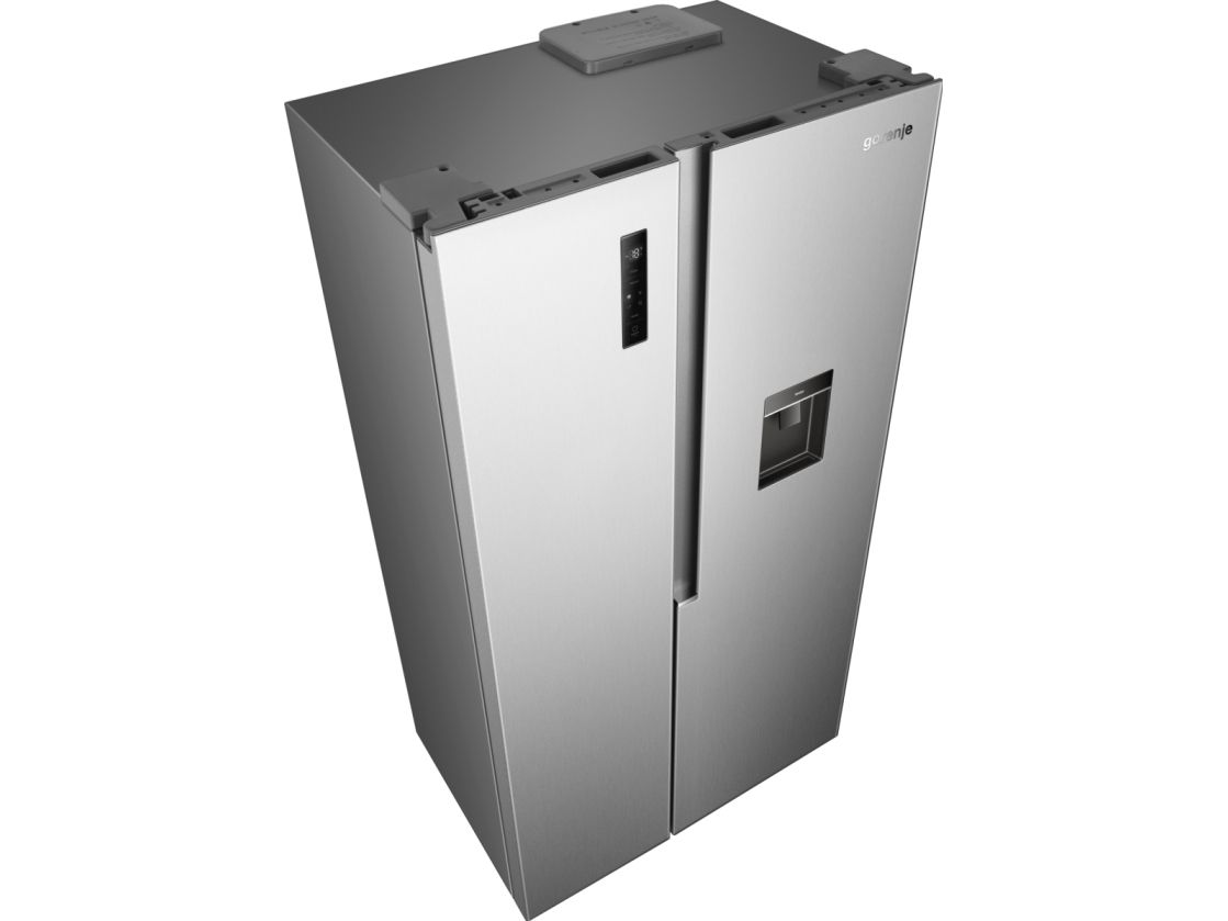 Gorenje HZF55082 NRS917E41XWD G400, Fritstående, Amerikansk dør, Grå, 2 dør(e), Berøring, LED