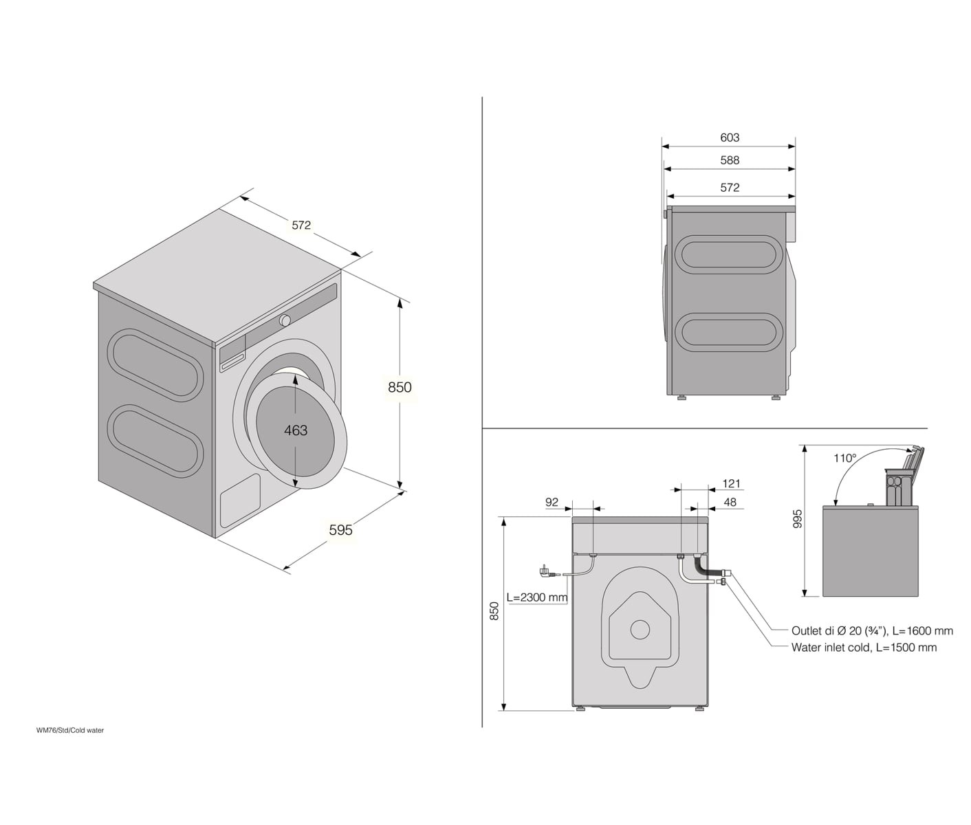 Asko W10844BW Vaskemaskine billede 3