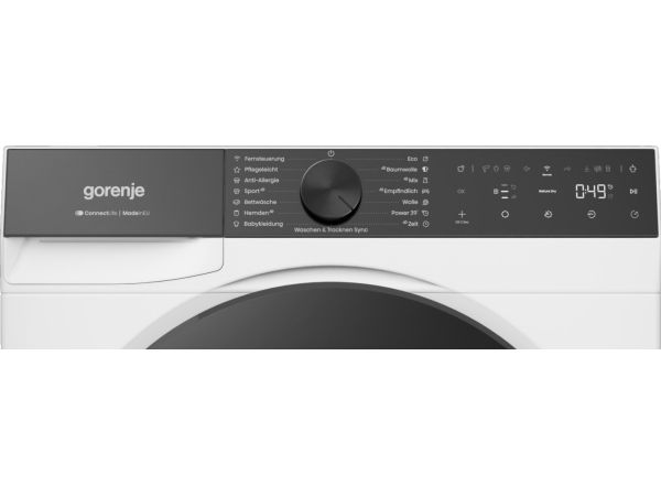 Gorenje G600 DG68C, Fritstående, Front-læsning, Varmepumpe, Hvid, Dreje, Højre