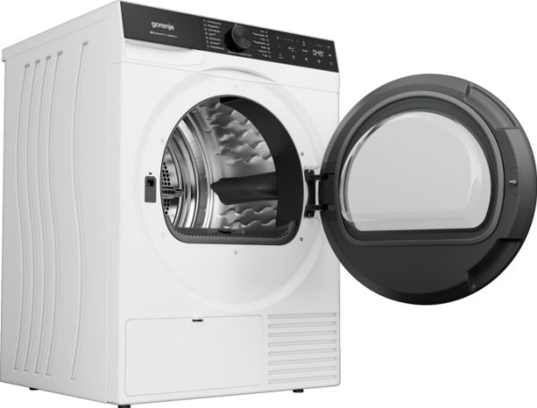 Gorenje G600 DG68C, Fritstående, Front-læsning, Varmepumpe, Hvid, Dreje, Højre