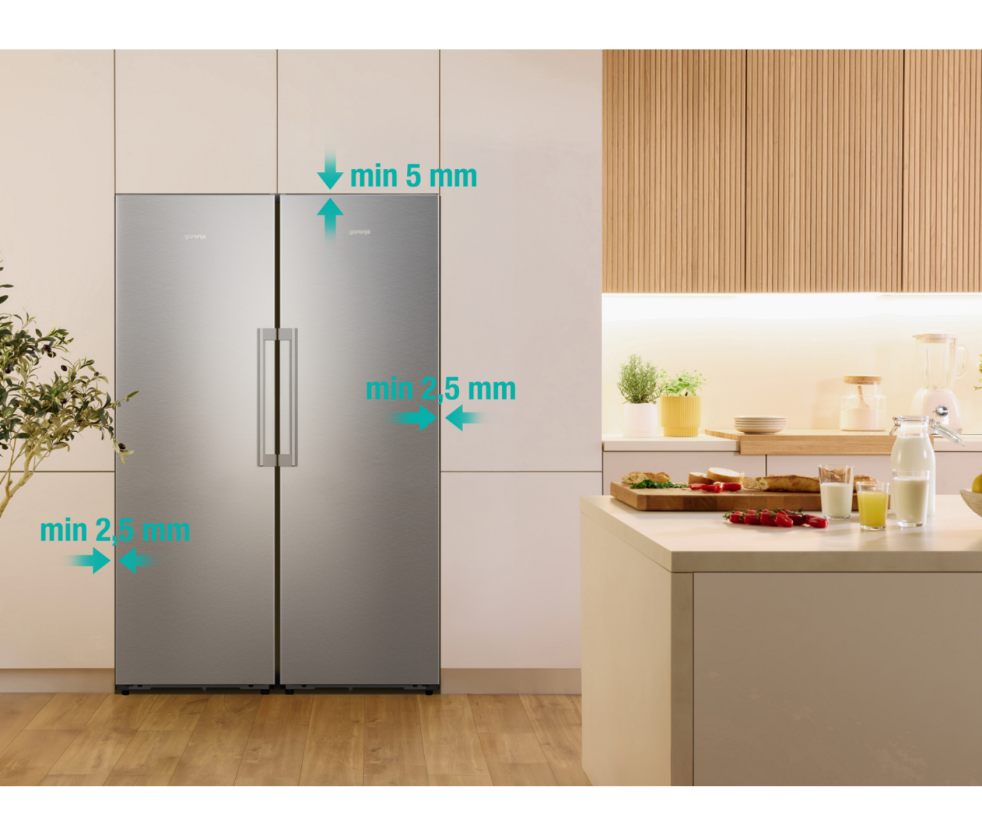 Gorenje RN618D6X6WF Køleskab billede 2