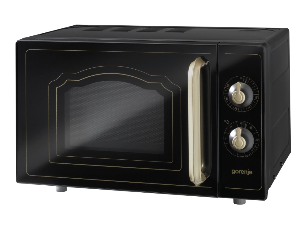 Gorenje MO4250CLB - Mikrobølgeovn med grill - 20 liter - 700 W - sort mat