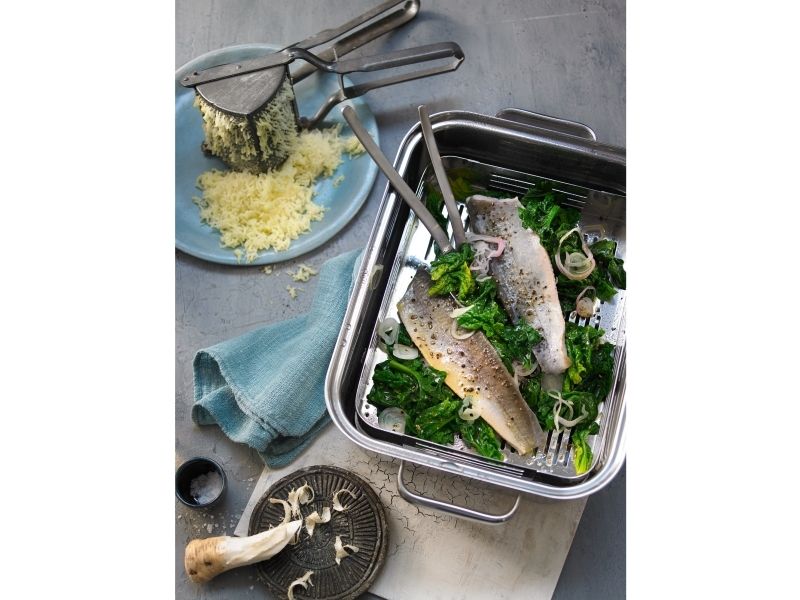 WMF 17.4101.6040 steamer pot 6.5 L Stainless steel kan bruges på induktion